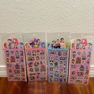 Kpop demon Hunter sticker packs (4 sheets)